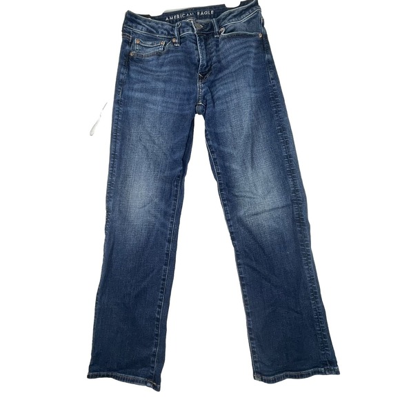 American Eagle Men's Airflex+ Stretch Straight Leg Blue Denim Jeans 28 X 30 - Picture 1 of 11